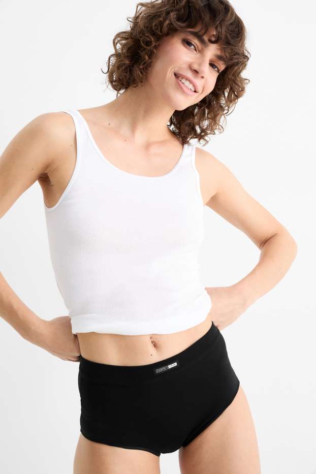 Dámské - Kalhotky hipster - LYCRA® - černá