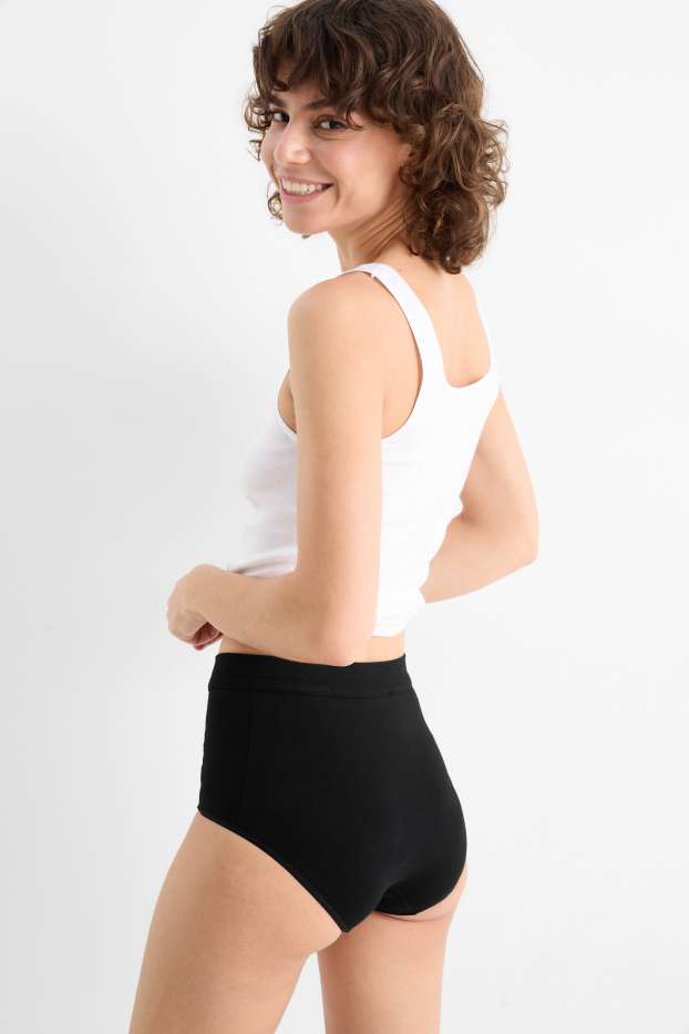 Dámské - Kalhotky hipster - LYCRA® - černá