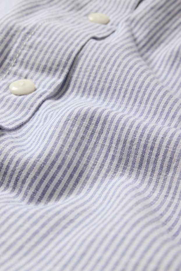 Femei - Bluză - cu dungi - albastru