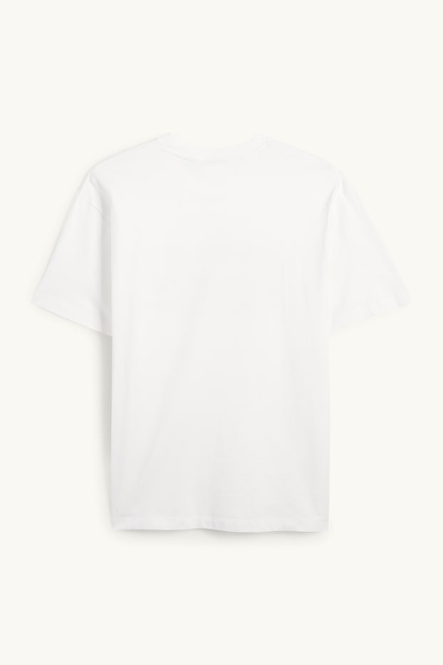 Bărbați - Tricou - relaxed fit - alb-crem