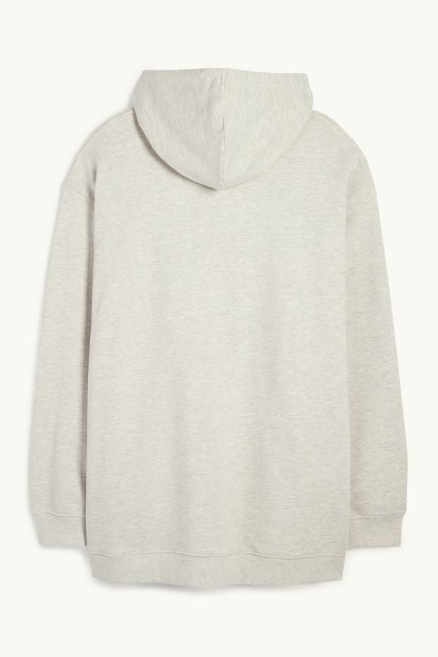 Home - Dessuadora amb caputxa - gris clar jaspiat
