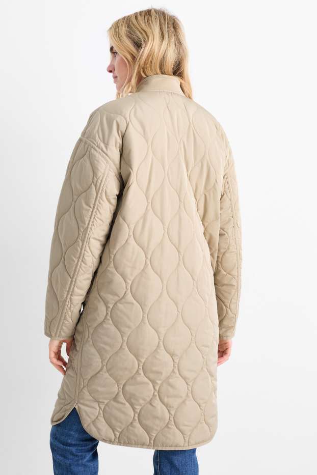 Donna - Cappotto trapuntato - idrorepellente - beige
