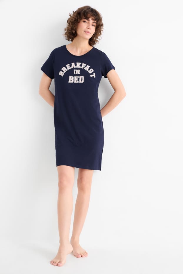 Femmes - Chemise de nuit - bleu foncé