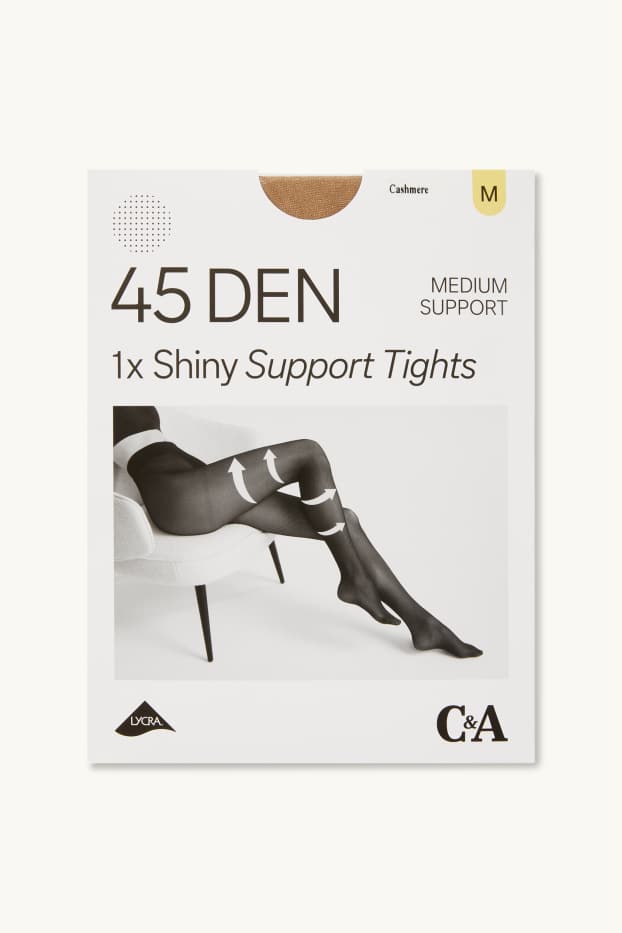 Dames - Panty - LYCRA® - 45 DEN - beige