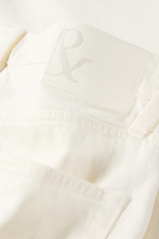Heren - Regular jeans - crème wit
