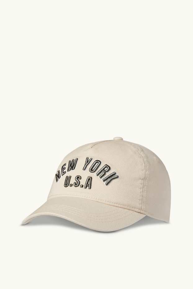 Enfants filles - New York - casquette de baseball - beige