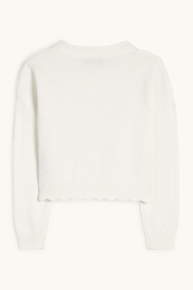 Children Girls - Cardigan - cremewhite