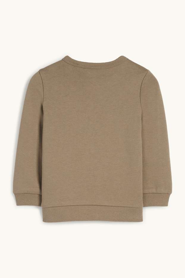 Baby Jungen - Dino - Baby-Sweatshirt - khaki