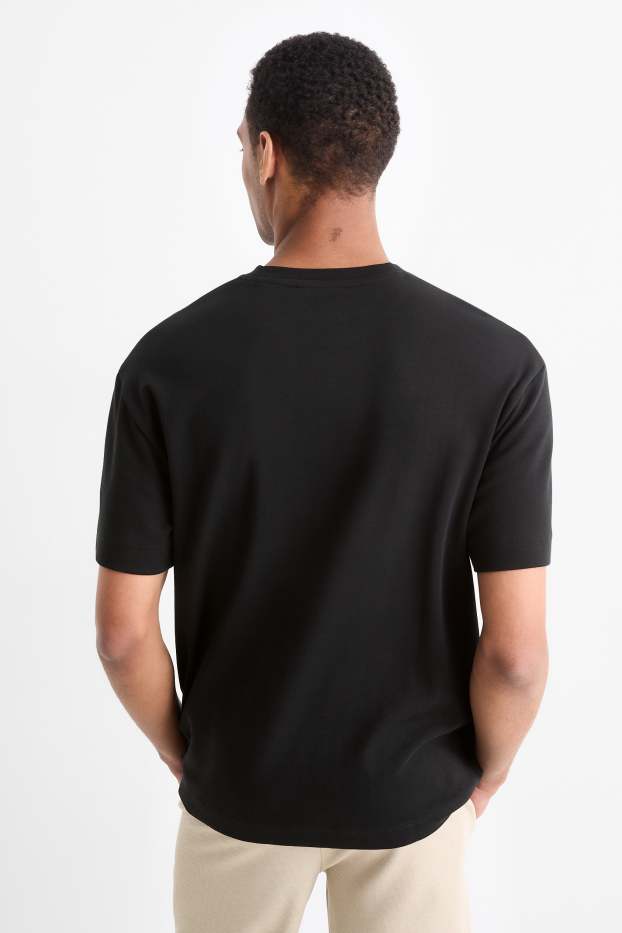 Pánské - Multipack 2 ks - tričko - relaxed fit - černá