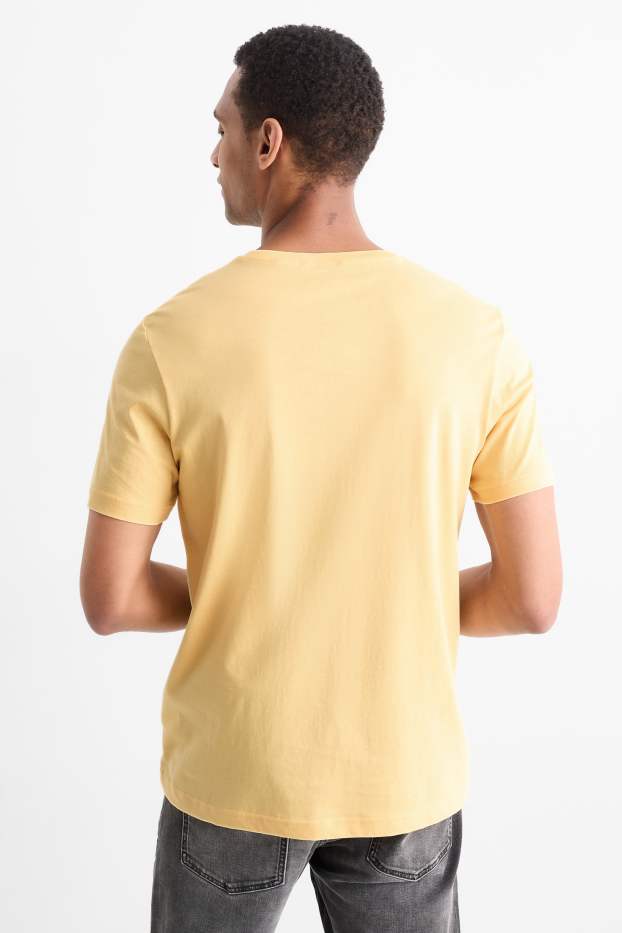 Hommes - T-shirt - regular fit - jaune