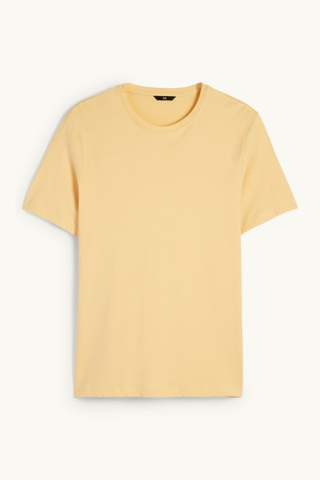 Hommes - T-shirt - regular fit - jaune