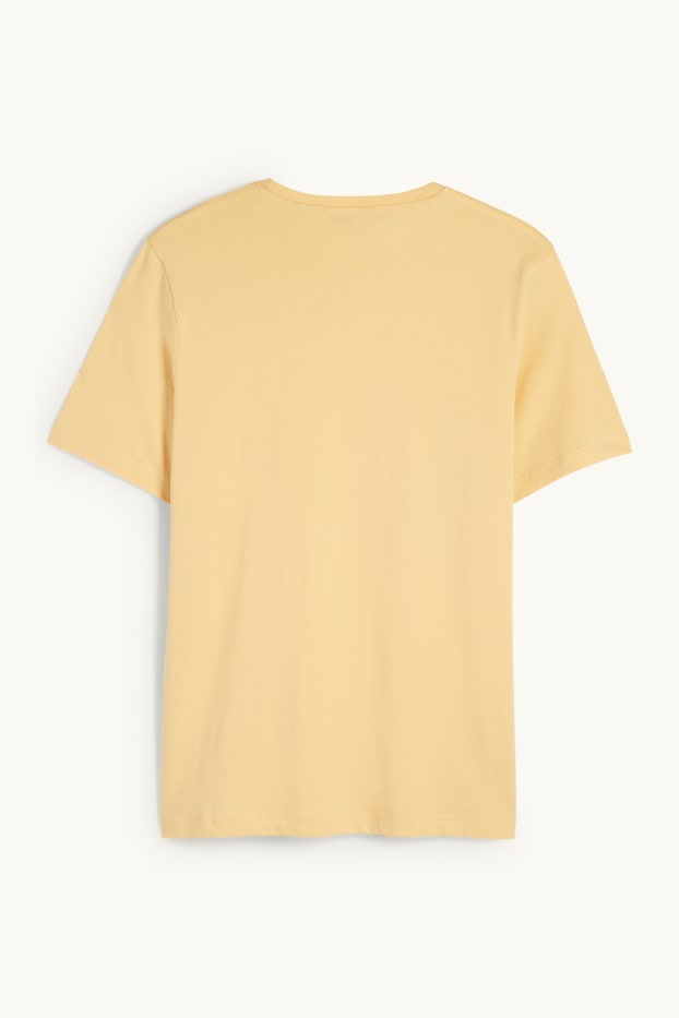 Hommes - T-shirt - regular fit - jaune