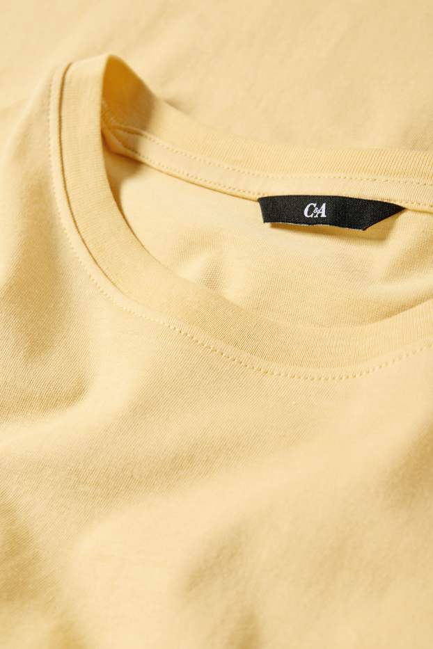 Hommes - T-shirt - regular fit - jaune