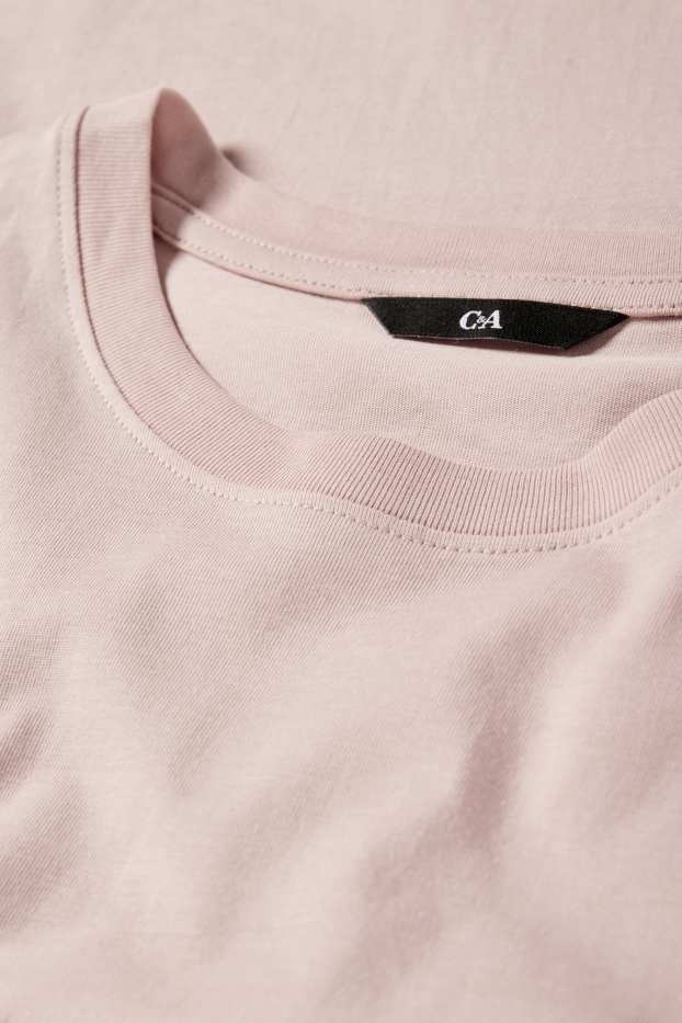 Heren - T-shirt - regular fit - roze