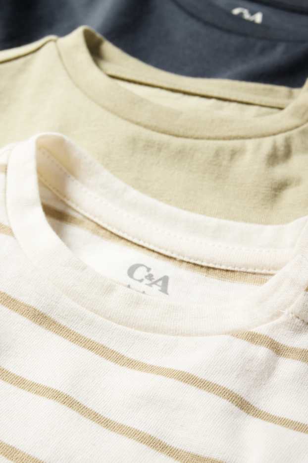 Bebeluși - băieți - Multipack 3 buc. - tricou cu mânecă lungă bebeluși - verde
