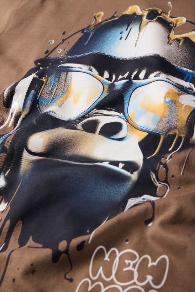 Enfants garçons - Singe - T-shirt - marron