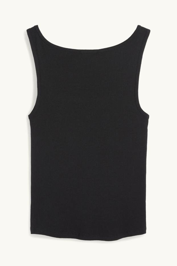 Dames - Korte top - zwart