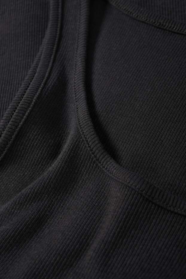 Dames - Korte top - zwart