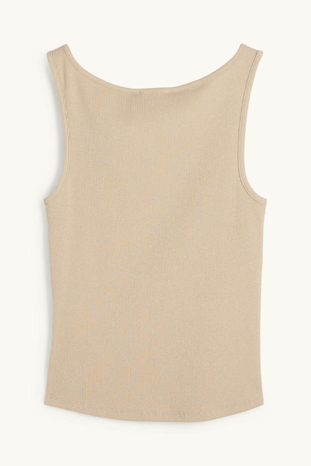 Dames - Korte top - beige
