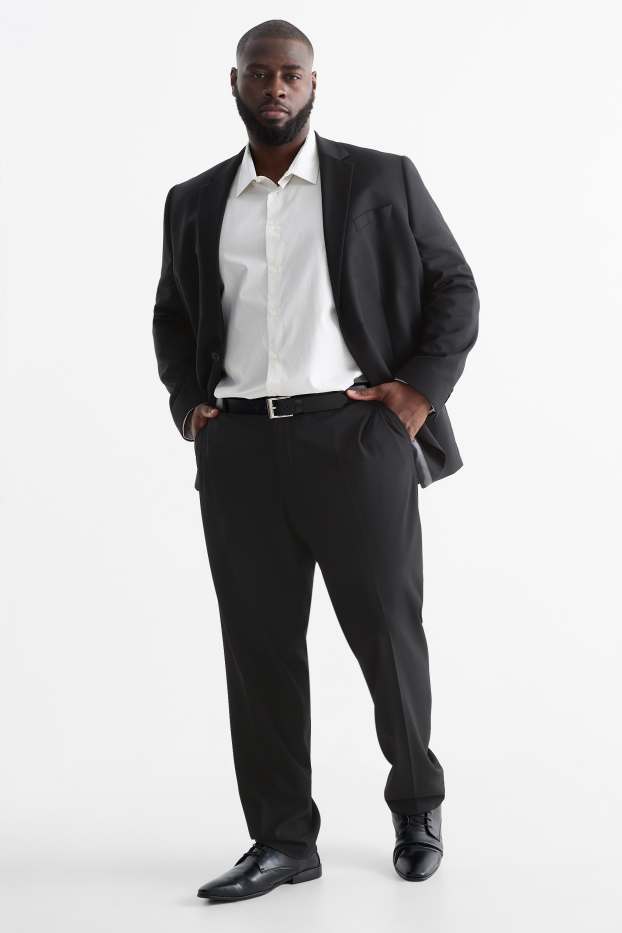 Herren - Baukasten-Hose - Regular Fit - Flex - LYCRA® - schwarz