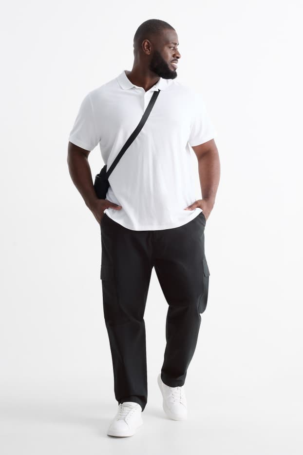 Hommes - Pantalon cargo - noir