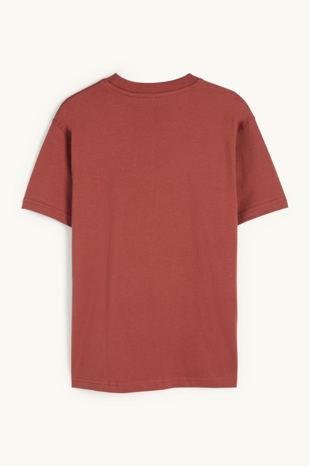 Enfants garçons - Ours basketteur - T-shirt - rouille