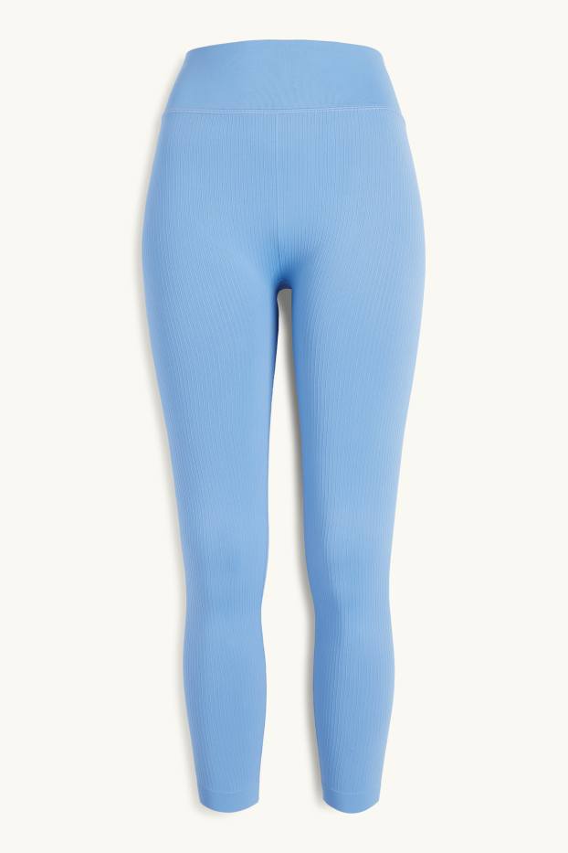 Women - Technical leggings - seamless - light blue