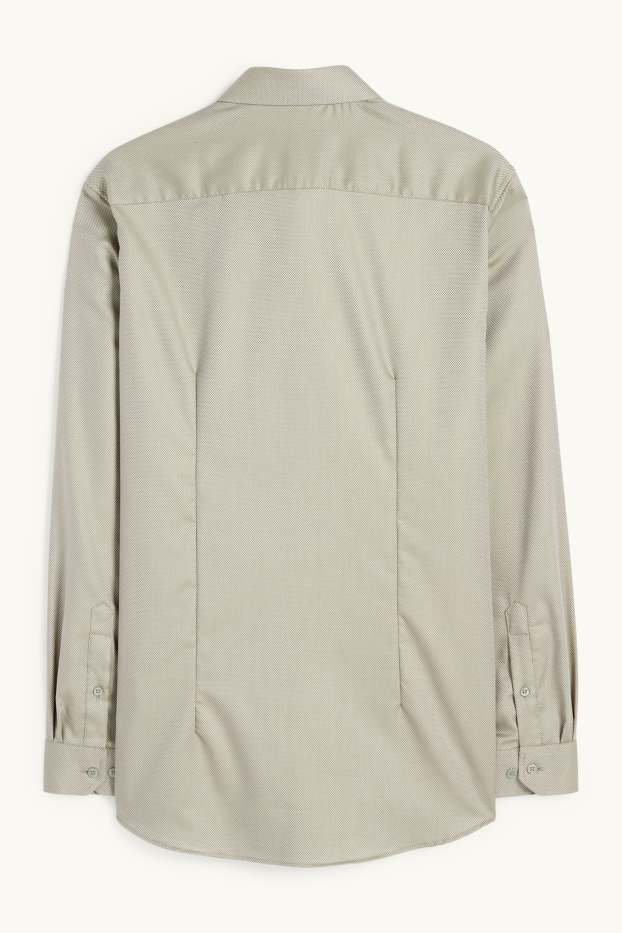 Men - Business shirt - slim fit - kent collar - non-iron - light green