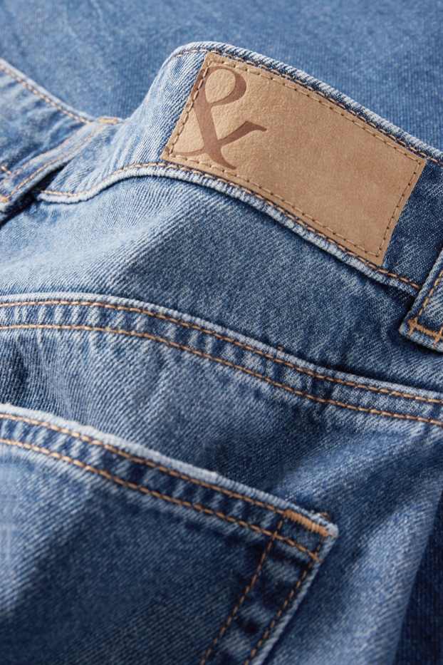Femmes - Wide leg jean - low waist - jean bleu