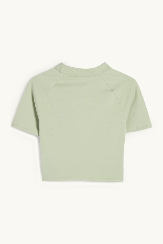 Women - Cropped T-shirt - light green