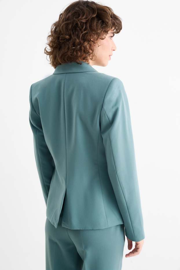 Women - Business blazer - fitted - green