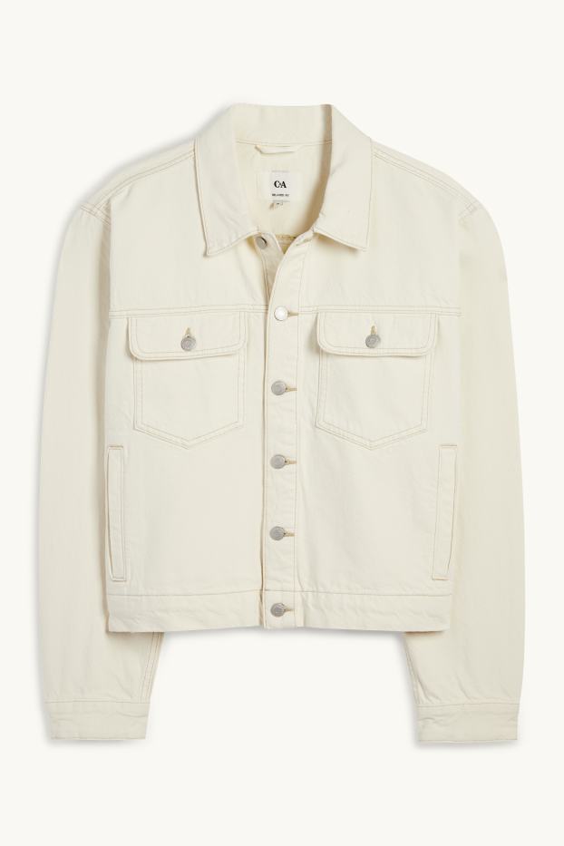 Hommes - Veste en jean - beige clair