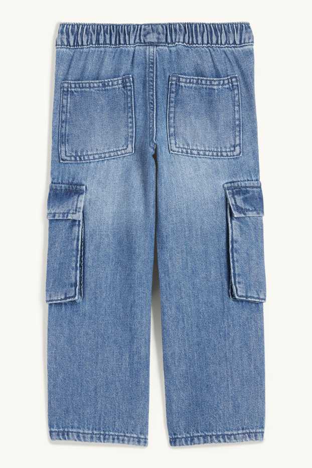 Copii - Băieți - Cargo jeans - denim-albastru