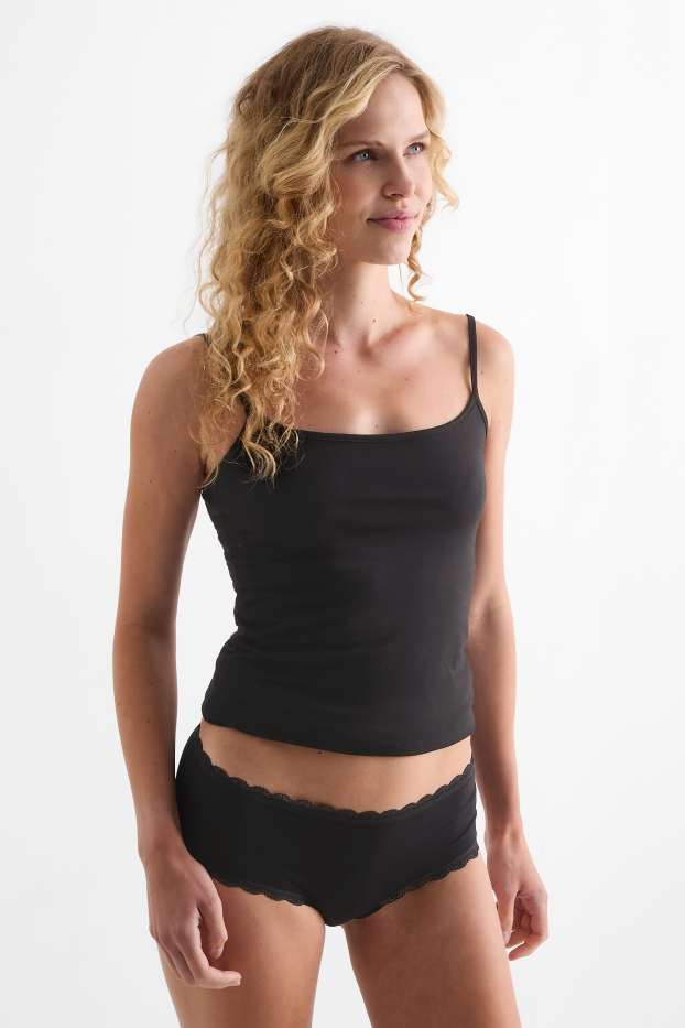 Femmes - Lot de 4 - shortys - noir