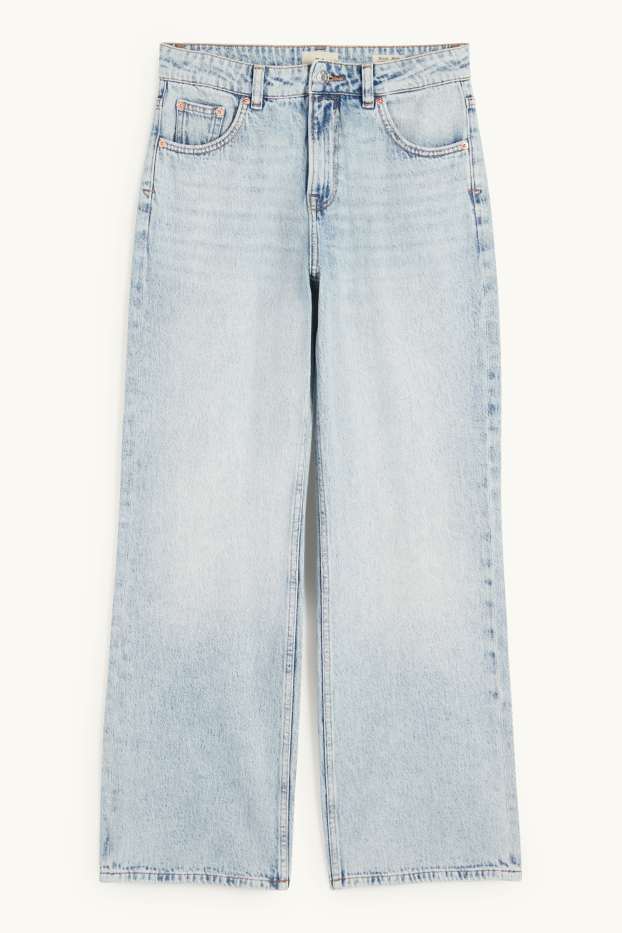 Femmes - Jean baggy - mid waist - jean bleu clair