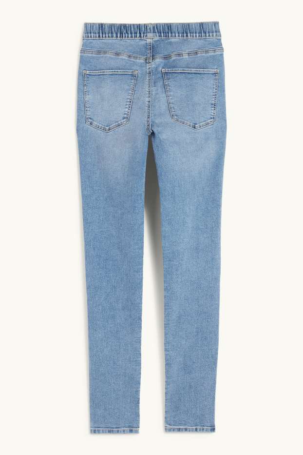 Donna - Jeggings - vita media - skinny fit - jeans azzurro
