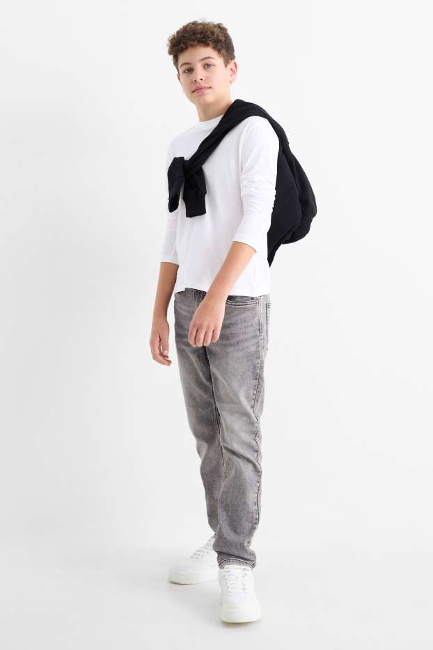 Enfants garçons - Slim jean - jog denim - jean gris