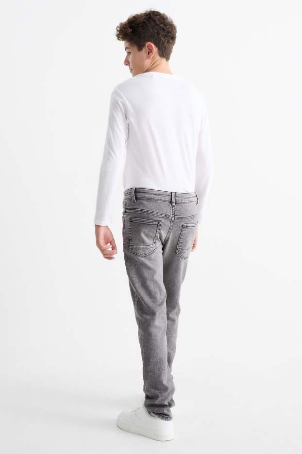 Enfants garçons - Slim jean - jog denim - jean gris