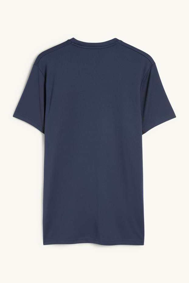 Heren - Sportshirt - regular fit - donkerblauw