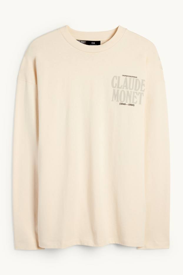 Hommes - Haut à manches longues - Claude Monet - beige clair