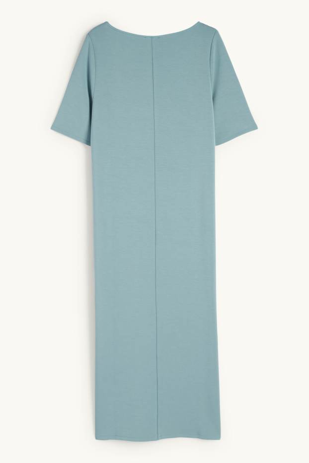Dona - Vestit estil samarreta - turquesa