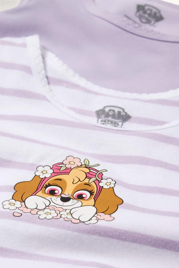 Nena - Paquet de 2 - La Patrulla Peluda - Skye - samarreta interior - violeta clar