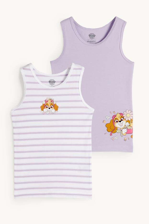 Nena - Paquet de 2 - La Patrulla Peluda - Skye - samarreta interior - violeta clar