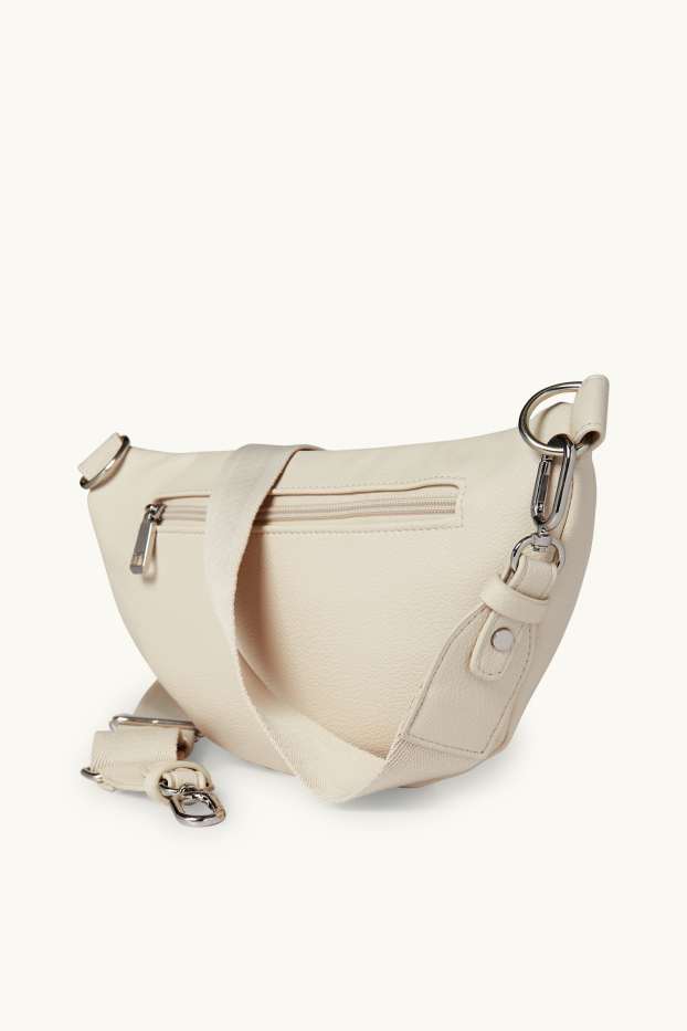 Femmes - Sac à bandoulière amovible - synthétique - beige clair
