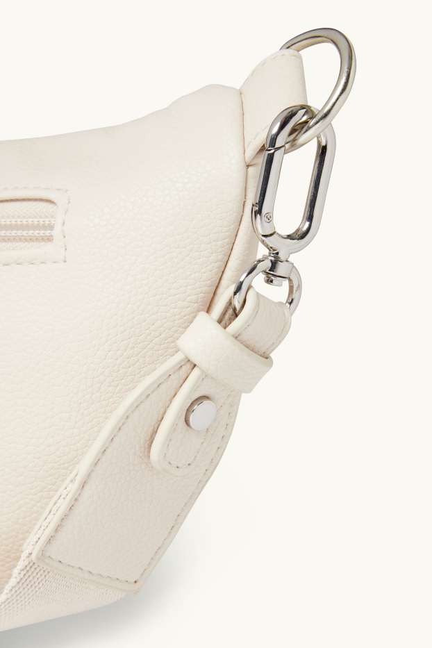 Femmes - Sac à bandoulière amovible - synthétique - beige clair