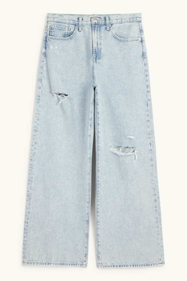 Herren - Wide Leg Jeans - helljeansblau