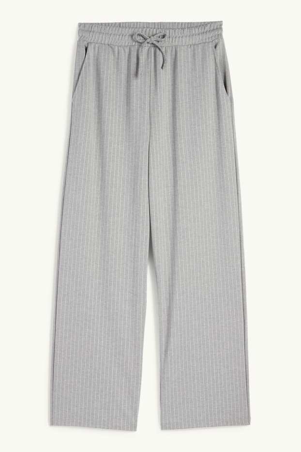 Femmes - Pantalon de jogging - à rayures - gris