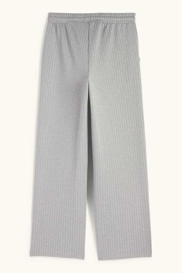 Femmes - Pantalon de jogging - à rayures - gris