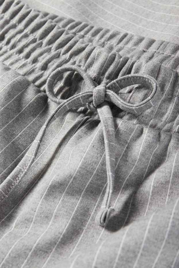 Femmes - Pantalon de jogging - à rayures - gris