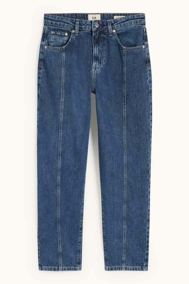 Femmes - Mom jean - high waist - LYCRA® - jean bleu